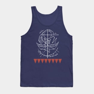 Holy Spirit and Cross religious illustration Tank Top